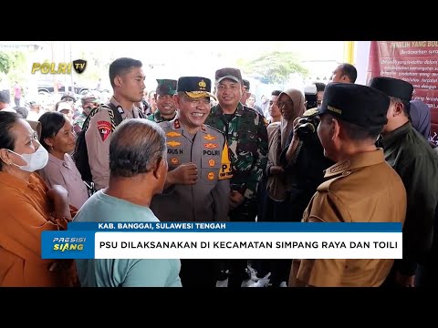 KAPOLDA SULTENG PANTAU PELAKSANAAN PSU PILKADA DI KABUPATEN BANGGAI