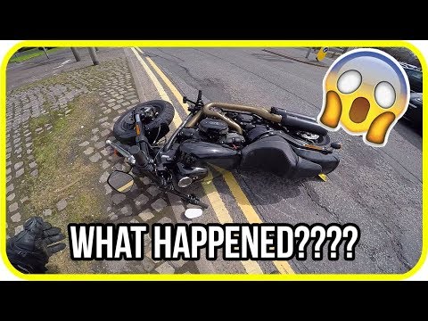 Youtuber hits pothole and crashes brand new Harley-Davidson motorcycle