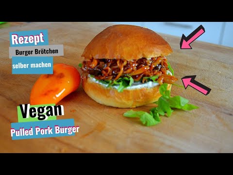 Brioche Burger brötchen selber machen - vegan burger buns
