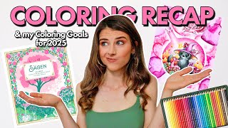 365 DAYS OF COLORING: Completed Pages, Regrets & Goals for 2025