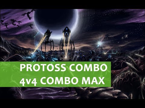 Starcraft 2 Indonesia 4v4 Rush Time combo Protoss