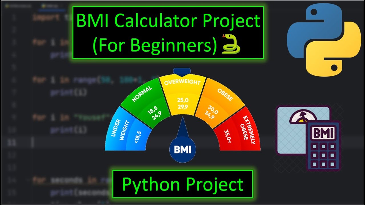 Python BMI Calculator Project (For Beginners)🐍