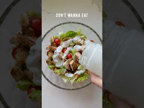 Chicken Caesar Salad🥙 #caesarsalad #salad #chickensalad #protein #highprotein #healthy #food