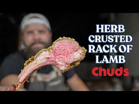 Herb Crusted Smoked Rack Of Lamb | Chuds BBQ