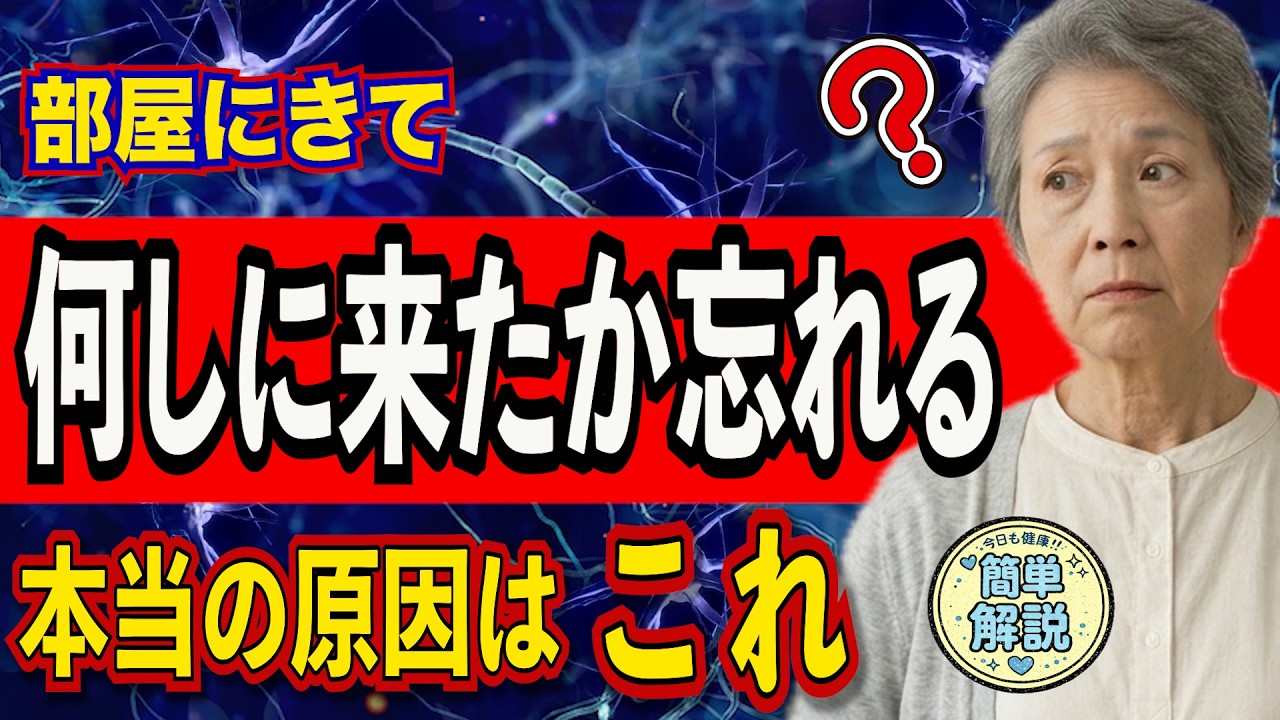 【「何しに来たっけ？」が激減！】老化を疑う前に変えるべき〇〇とは