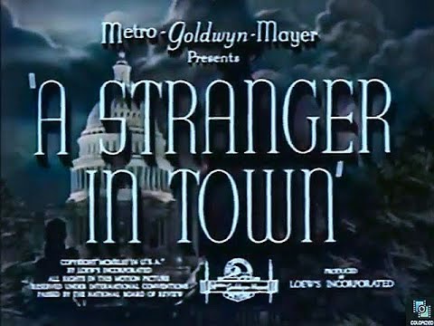 A Stranger in Town 1943, Colorized, Frank Morgan, Jean Rogers, Romance, Full Movie