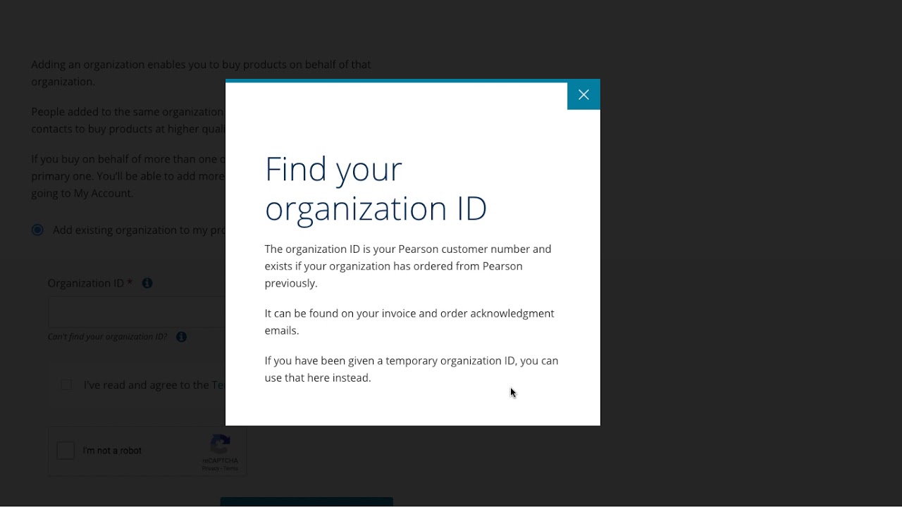 Option 3: Register and Associate to a New Organization