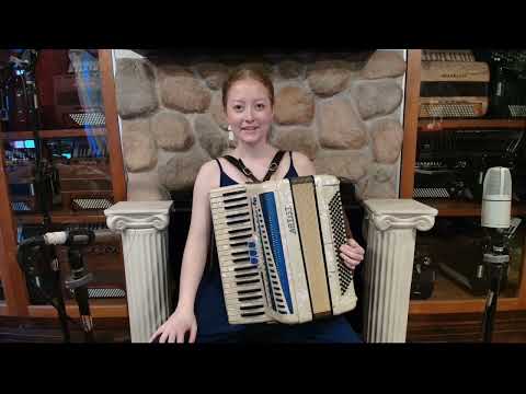 8117 - Ivory Sapphire Artist Piano Accordion LM 41 120 image 2