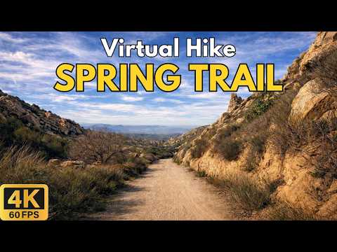 4K Virtual Hike – Spring Trail, Box Springs Mountain Reserve | 23-Min Scenic POV Walk