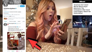 AGT Live Watch Party omg CHRISTINA AGUILERA Posted My VIDEO!?