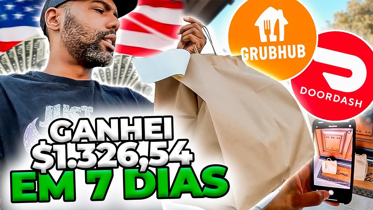 MEU SALÁRIO EM 1 SEMANA FAZENDO DELIVERY NOS ESTADOS UNIDOS 2024
