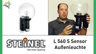 STEINEL L 560 S - Design Sensor Außenleuchte [watt24-Video Nr. 109]