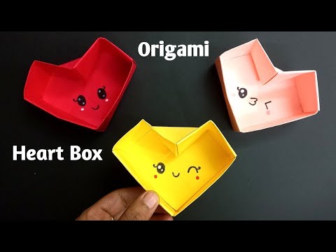 Origami Heart Box For Valentine’s Day |How To Make Origami Heart Box| Valentine’s Day Gift Idea 2026
