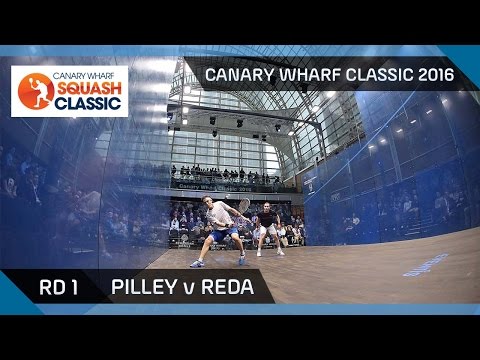 Squash - Pilley v Reda - Canary Wharf Classic 2016 - Rd 1 Highlights