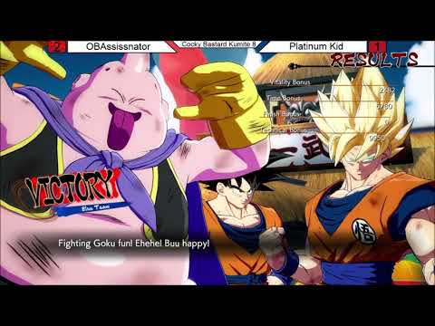 -DBFZ- OBAssassinator vs Platinum Kid ft ED/Rudi and ED/Jinty on Commentary (Cocky Bastard Kumite 8)