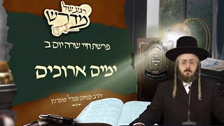הרב מנחם מנדל פומרנץ | רגע של מדרש - יום ב' פרשת חיי שרה • ימים ארוכים •