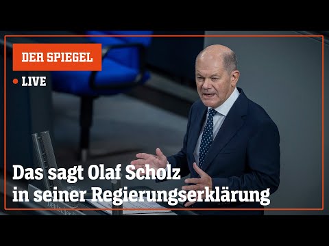 Video Thumbnail: Livestream: Das sagt Olaf Scholz in seiner Regierungserklärung | DER SPIEGEL