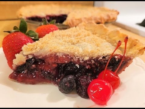 Cherry Berry Pie with Frozen Berries ๐๐๐๐ฅง๐จโ๐ณ