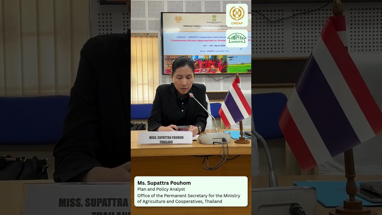 Participant's Feedback on CIRDAP-NIRDPR Intl' Training Programme on Community-Driven Approaches
