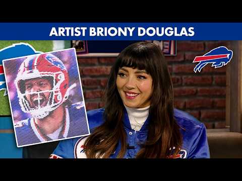 Visual Artist Briony Douglas Talks Josh Allen Artwork & More! | Buffalo Bills Women's History Month