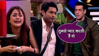 Bigg Boss 13: Salmans Warns Siddharth, Declares Shehnaz Is In Deep Love With Siddharth