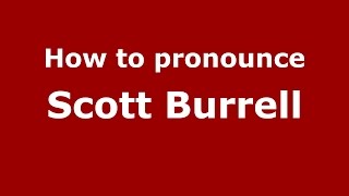 How to pronounce Scott Burrell