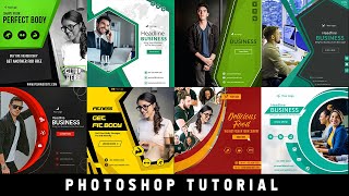20+ Facebook Ad Banners in PSD Photoshop Tutorial