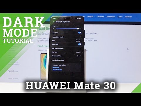 How to Enable Dark Mode in HUAWEI Mate 30 - Invert Colors