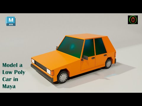 Autodesk Maya | How to Model a Low Poly Cartoon Car.