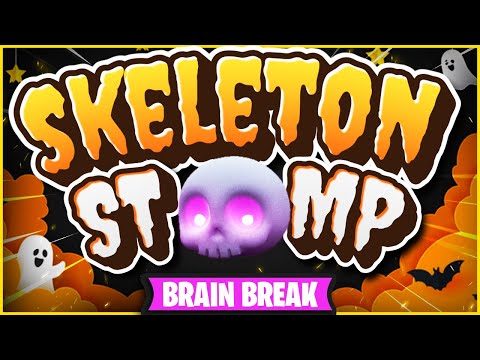 The Skeleton Stomp 💀 Halloween Dance for Kids 💀 Brain Break 💀 Just Dance 💀 Danny GoNoodle