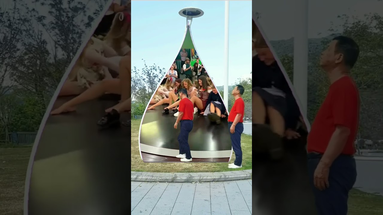 There is a revolving stage inside the invisible door. #funny #special #invisible  door