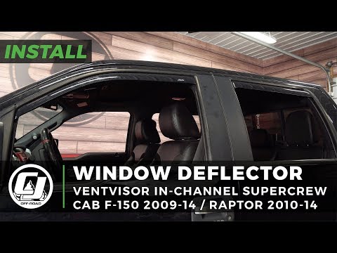 Ford F-150 Raptor Install: AVS In-Channel Ventvisor Window Deflectors