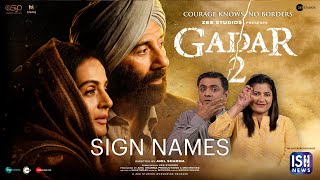 Sign Names of Gadar 2 Movie Characters