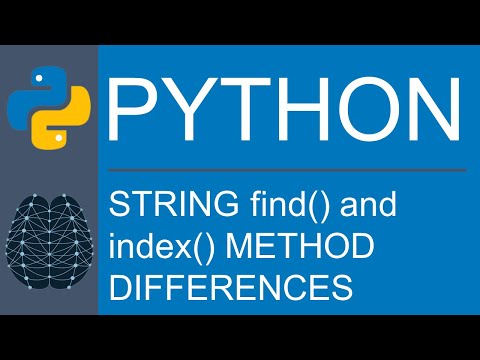 Python Data Type String Find And Index Method Differences