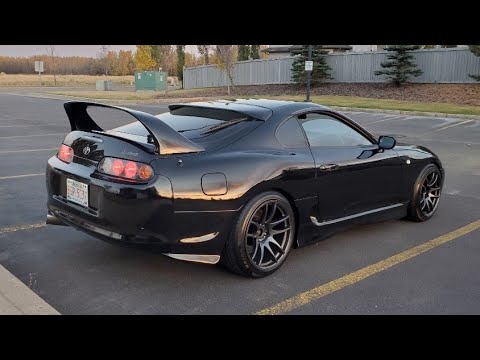 1995 Toyota MKIV JZA80 Supra RZ-S 2jz-gte twin turbo walk around, drive and Revs HKS.