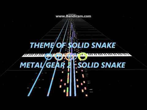 【MIDI cover[Visualize]】THEME OF SOLID SNAKE【METAL GEAR 2 : SOLID SNAKE】