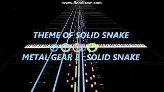【MIDI cover[Visualize]】THEME OF SOLID SNAKE【METAL GEAR 2 : SOLID SNAKE】
