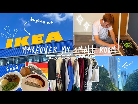 Makeover My Small Room in Germany 🖼️📦 IKEA Shopping, Room Decoration and Discovering a New Country