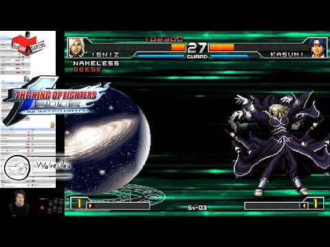 (PC) KOF 2002 Unlimited Match - 22 - Edit Team - Nameless, Igniz, Nightmare Geese - Lv 7