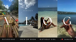 JAMAICA TRAVEL VLOG & My 27th BIRTHDAY TRIP OUT THE COUNTRY | Bomboo rafting + party boat + more