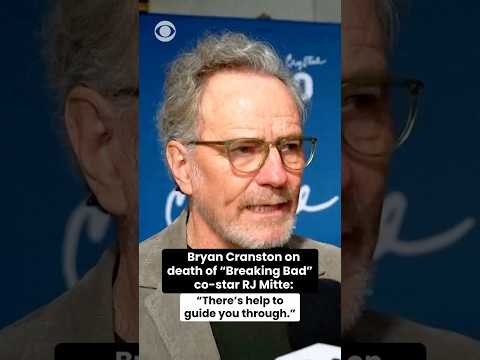 Bryan Cranston reflects on death of "Breaking Bad" co-star RJ Mitte #shorts