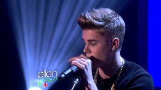 Justin Bieber - As Long As You Love Me Acoustic 2012 (The Ellen Degeneres Show)