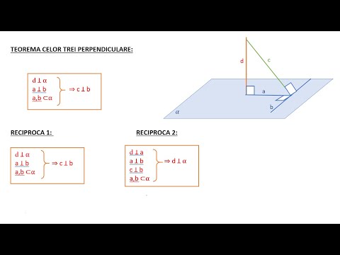 Teorema celor trei perpendiculare
