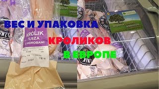 Мясо кролика в магазинах Европы