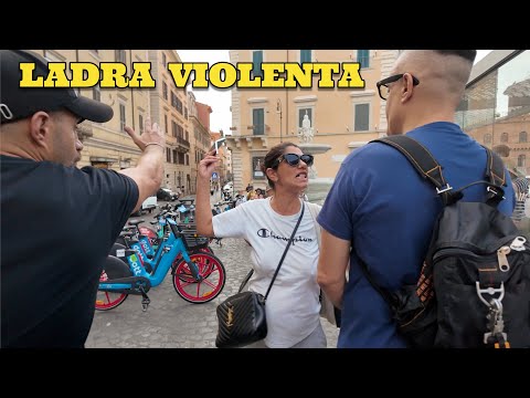 Borseggiatrice Violenta cerca di colpirmi e mi minaccia