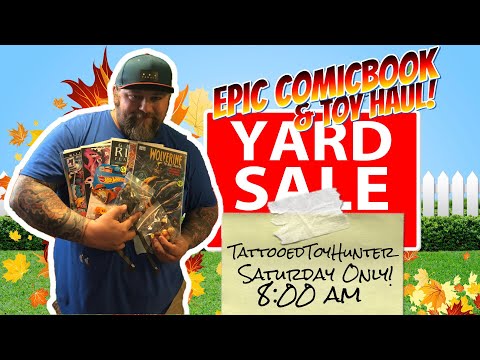 Yard Sales Epic ComicBook & Toy Haul!