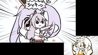 【比較】アズレンがやってきたぞっ【手描き】
