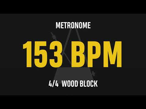 153 BPM 4/4 - Best Metronome (Sound : Wood block)