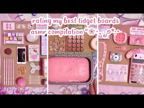 💖rating my best fidget boards asmr compilation | sanriolve