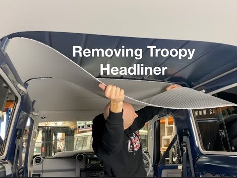 Removing a Landcruiser Troopcarrier Headlining in Roof
